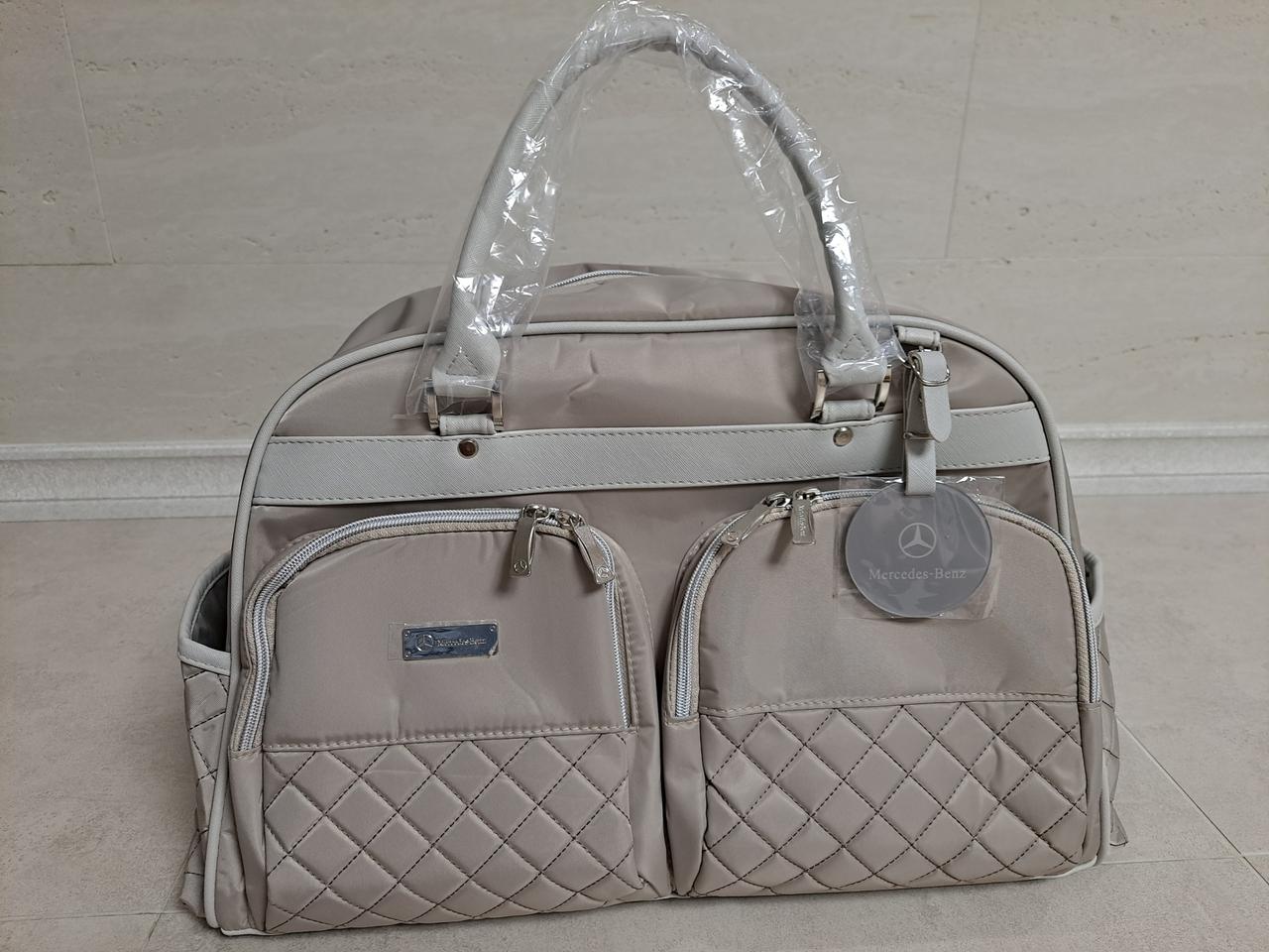 벤츠보스턴백 여성용 베이지 미개봉(무료배송)