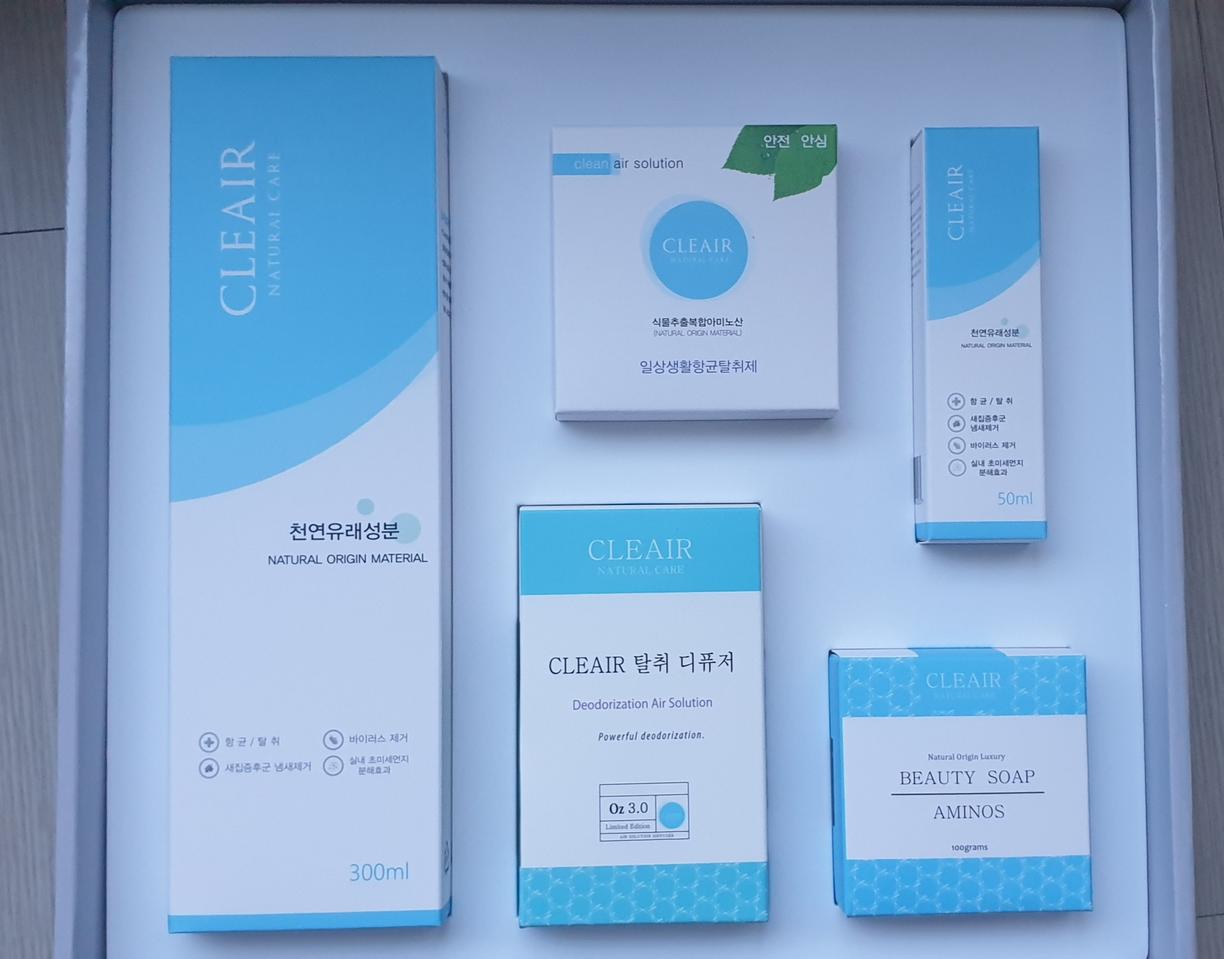 (무료배송) 클리에어 향균탈취 5종세트