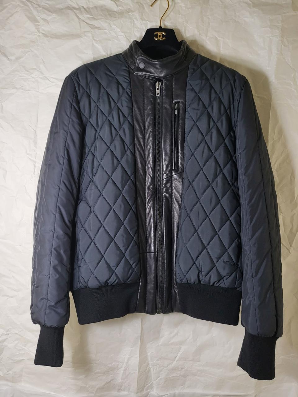 마르지엘라 레더 퀼팅 자켓