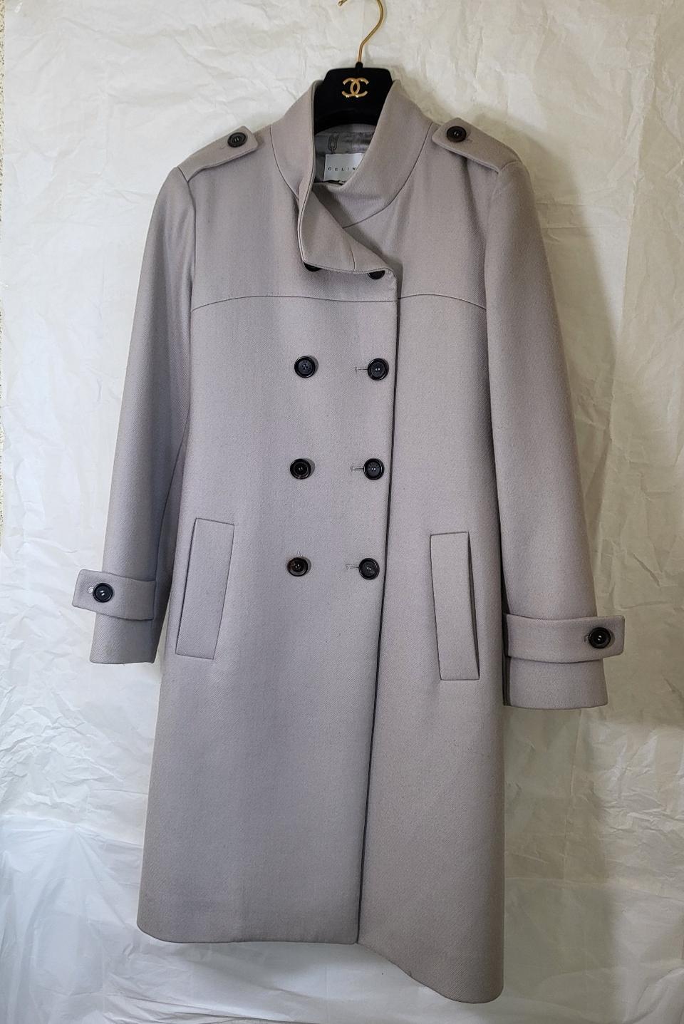 셀린느 트리오페 브리티시 윔 울 코트