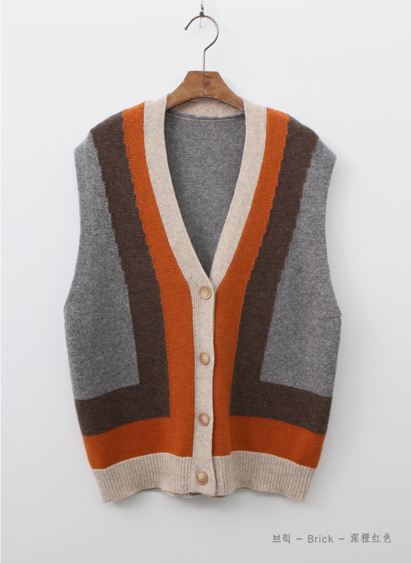 캐시미어니트조끼 울오픈니트조끼 새제품