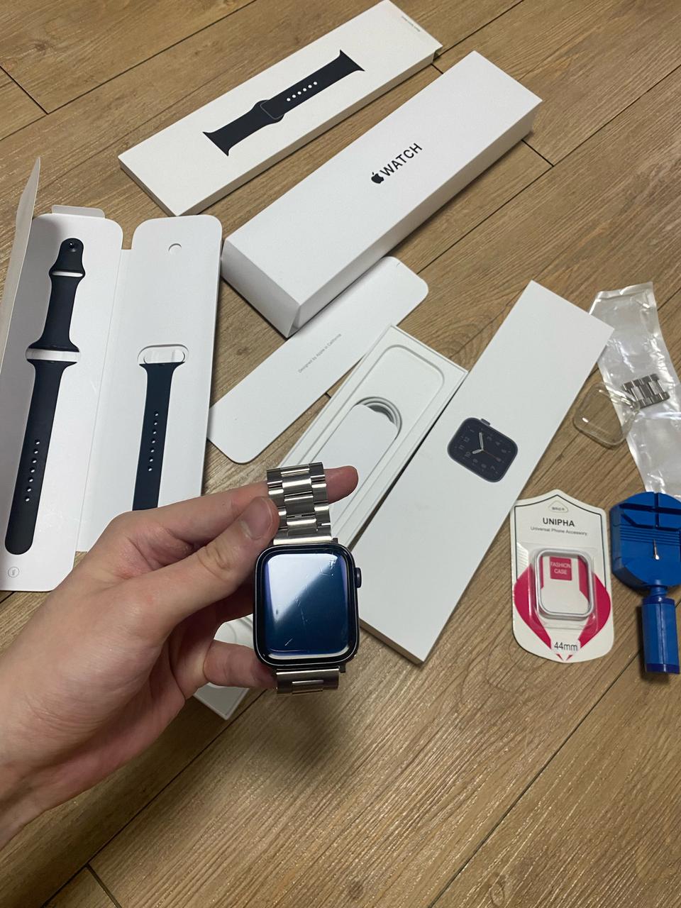 애플워치se 44mm 배터리100%