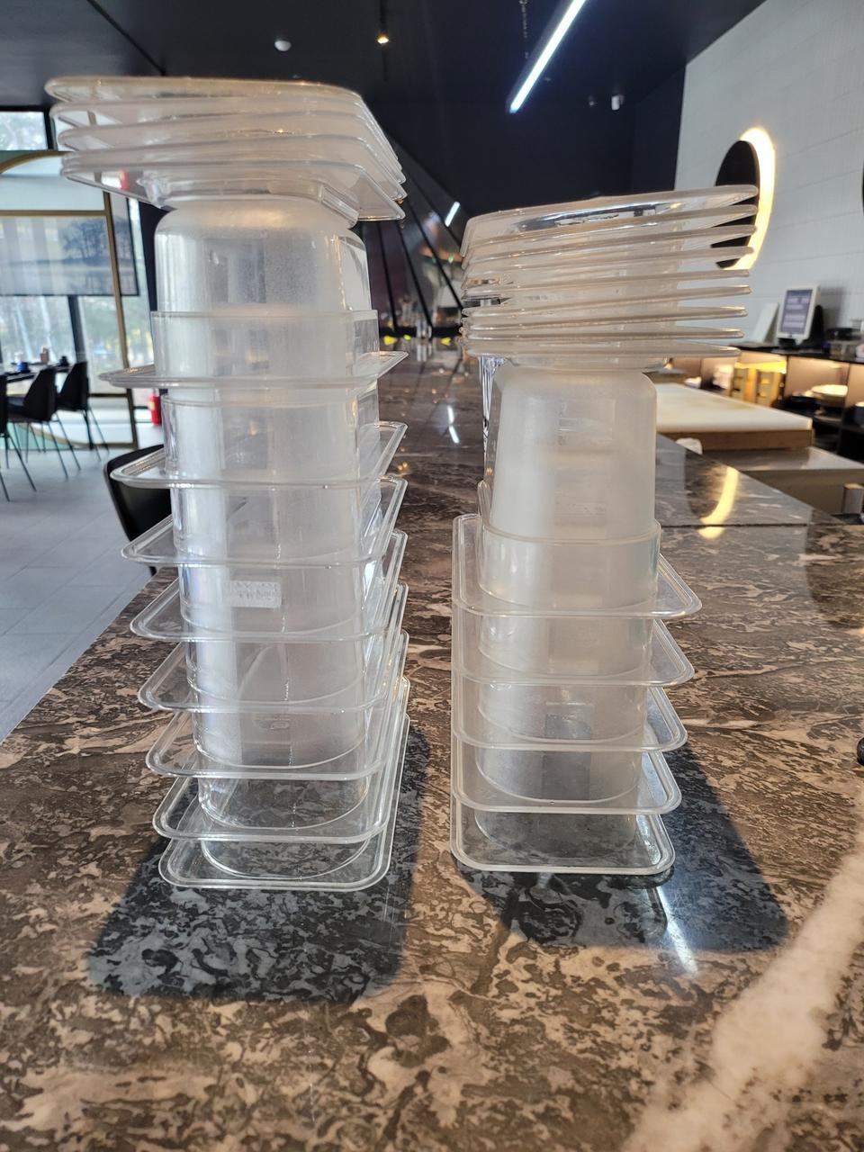 투명 플라스틱 바트 묶음 판매