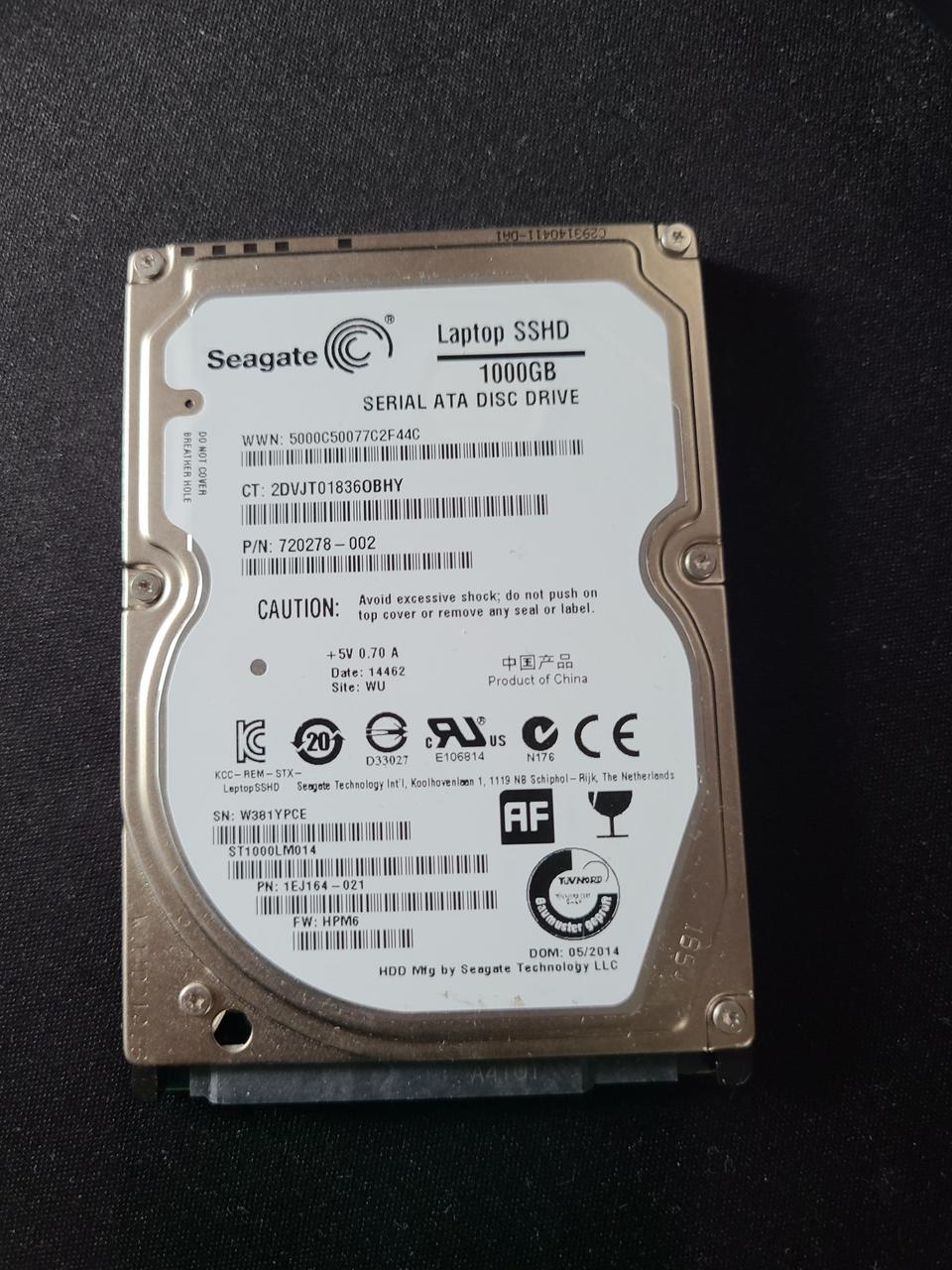 하드디스크 / 2.5" 1TB HDD