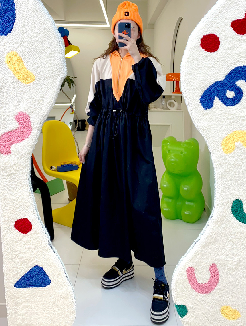 ★아노락후드원피스★