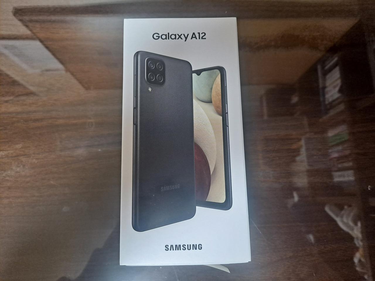 갤럭시 A12 블랙 미사용 풀박스 정상해지 무상AS가능