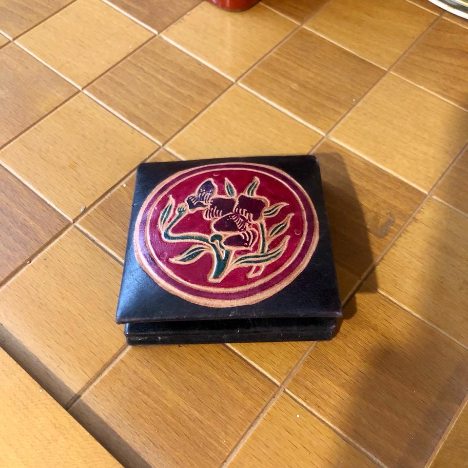 빈티지 가죽 동전지갑