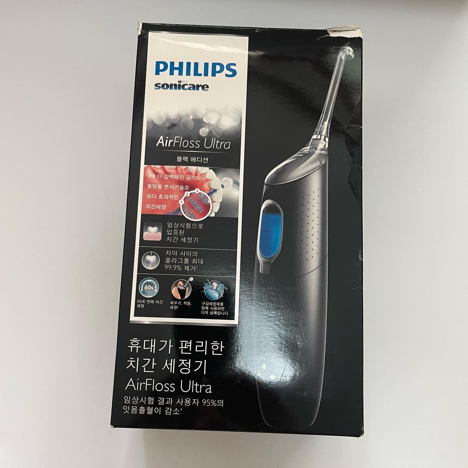 필립스 소닉케어 에어플로스 울트라 블랙 에디션 구강세정기