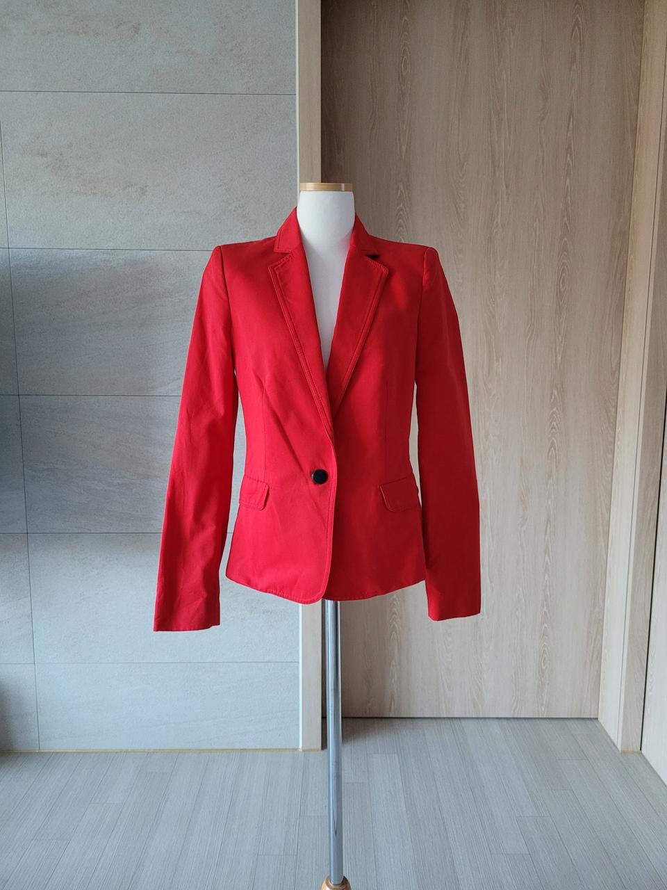 (정품)MANGO레드자켓