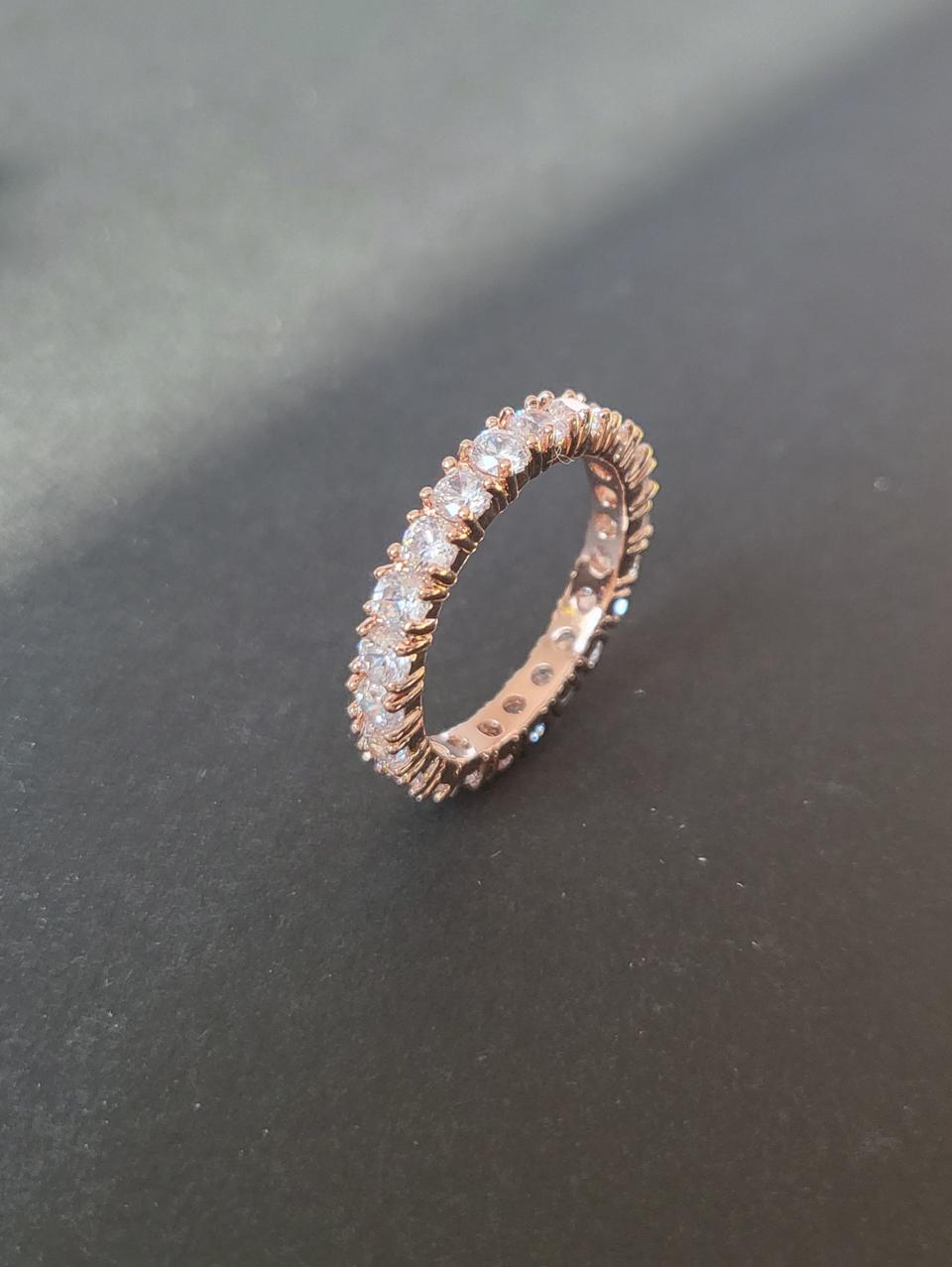 3mm 큐빅 테니스 반지