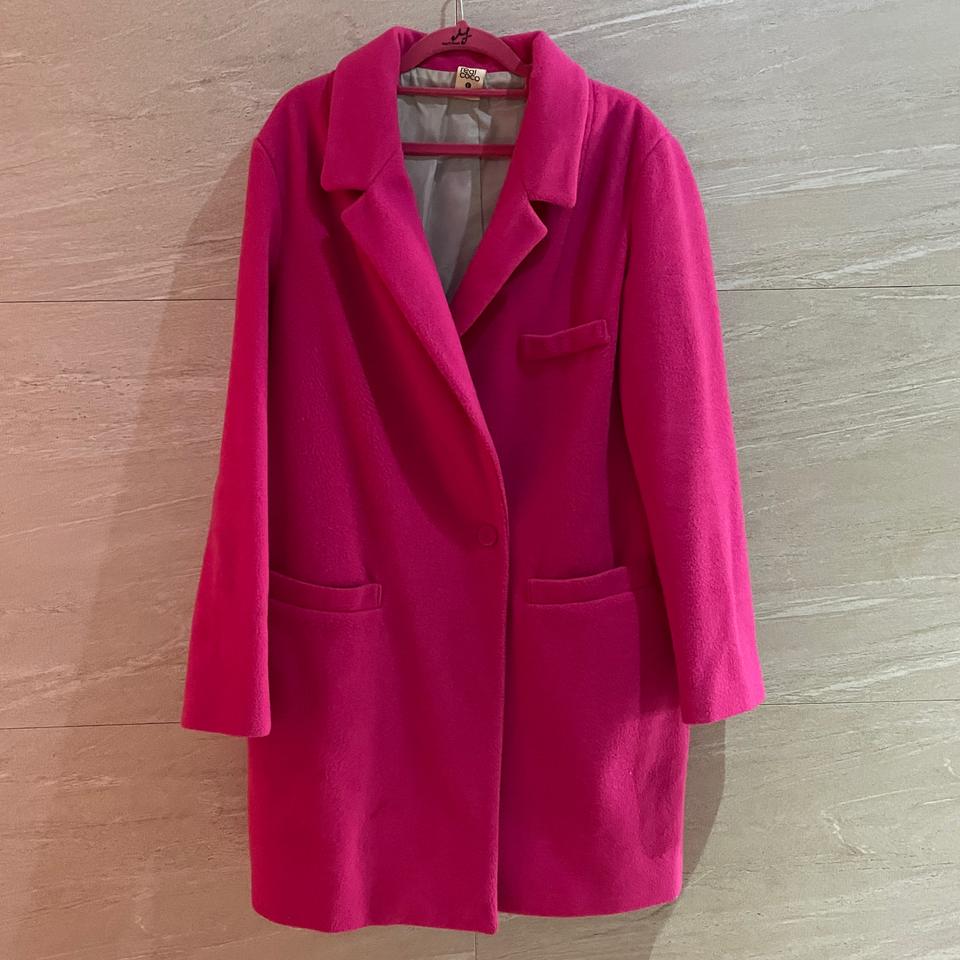 분홍 봄 코트