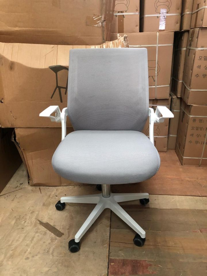 그레이 컴퓨터 책상 사무용의자 