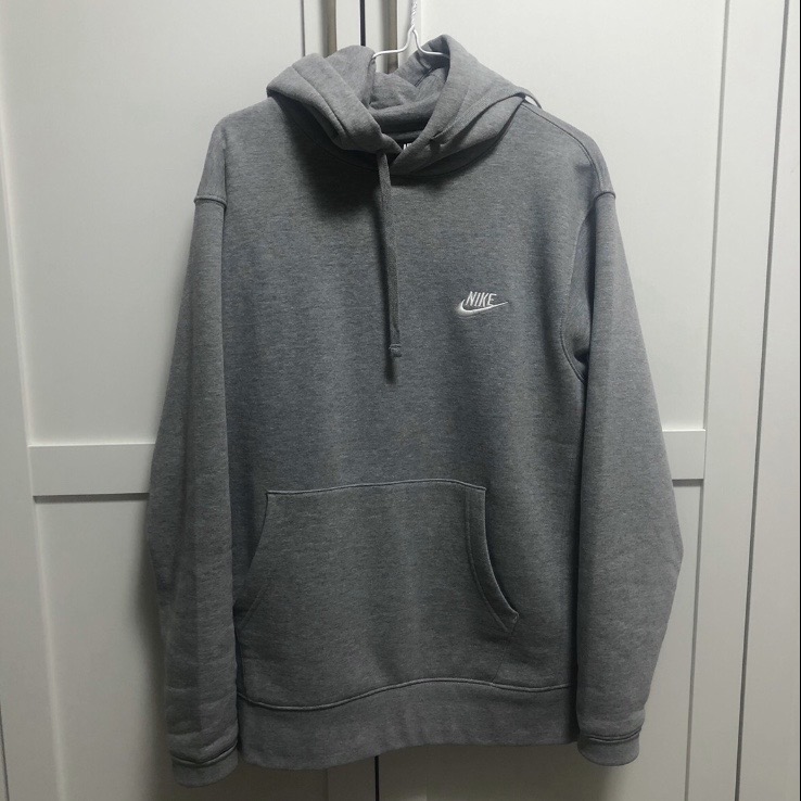 나이키 후드티 그레이