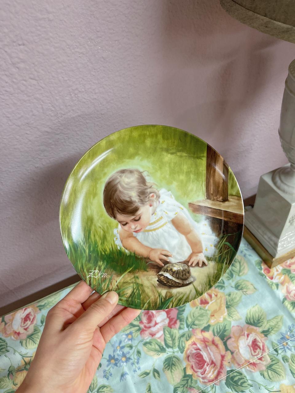 미국 빈티지 장식접시