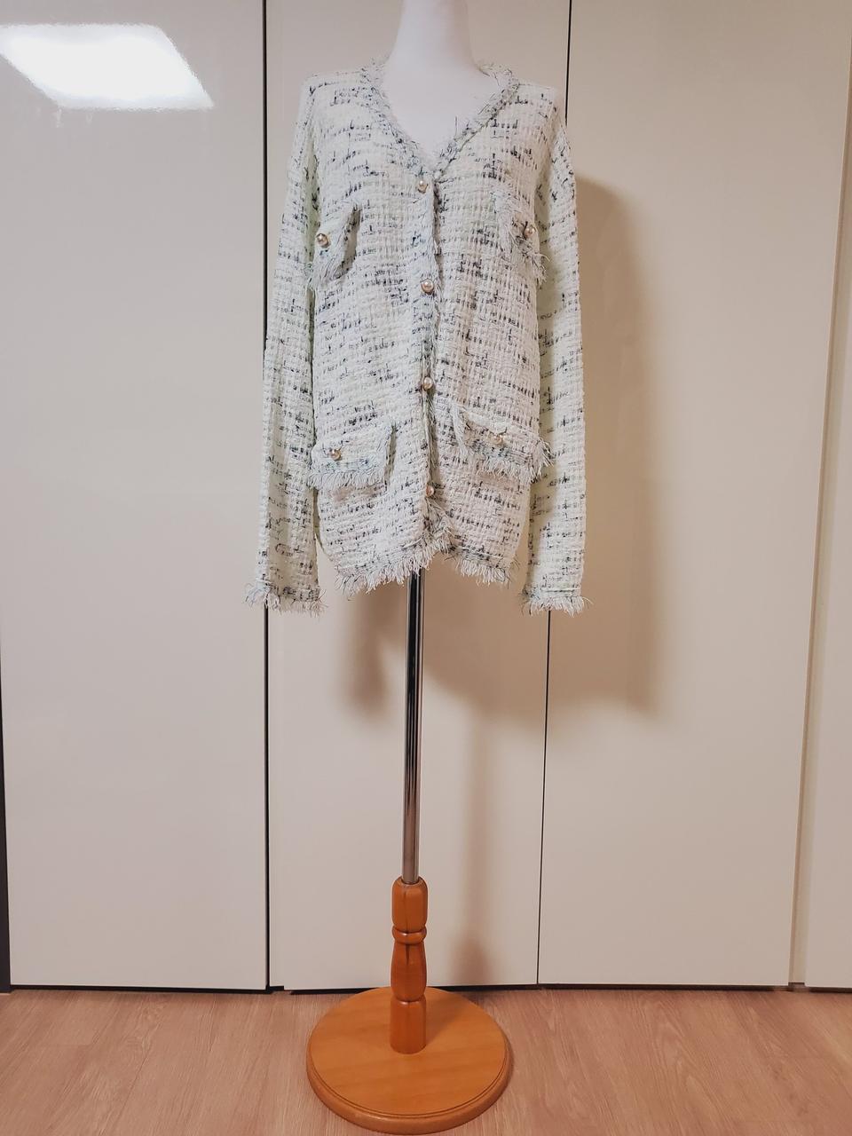 새상품) 트위드 니트 가디건