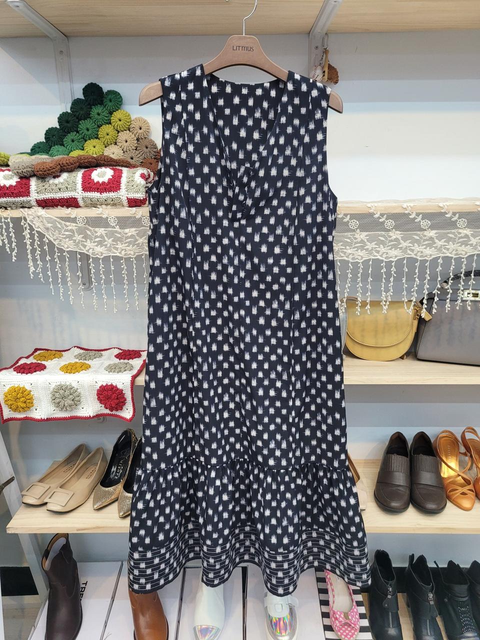 베네통 민소매 롱원피스55~55반