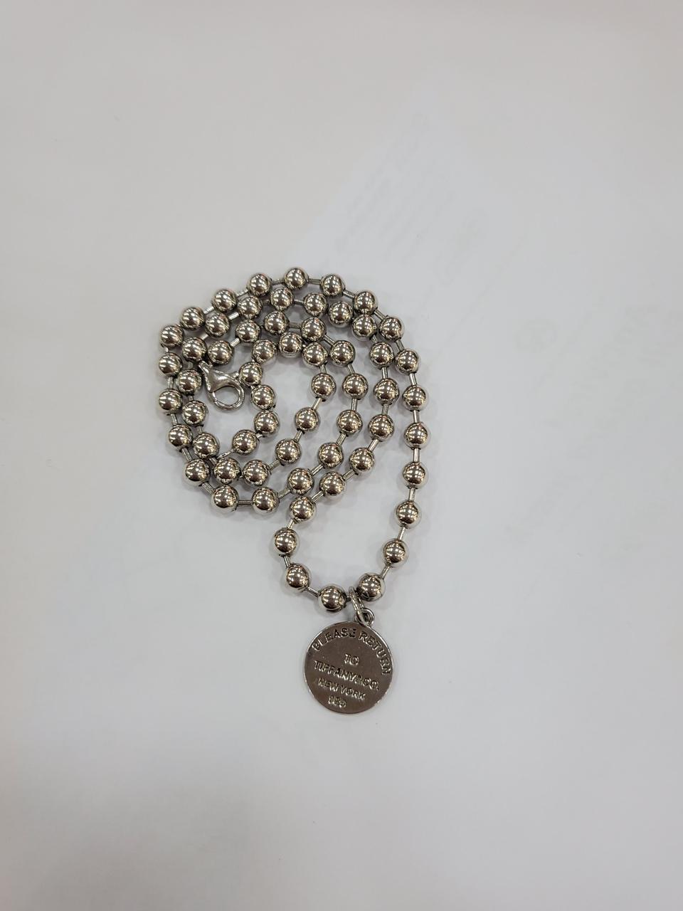 실버볼체인 목걸이