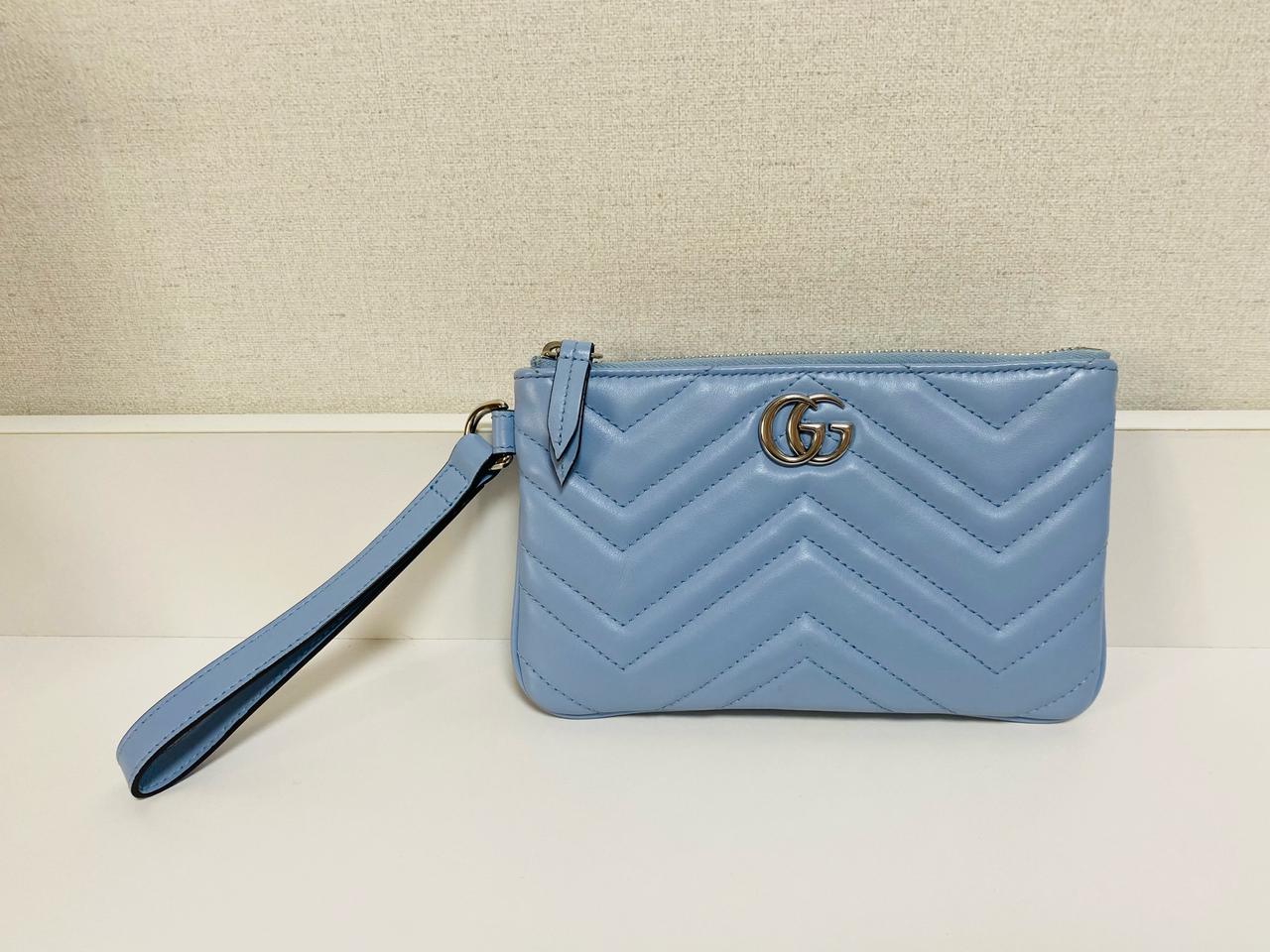 구찌 마몬트 스몰 가죽클러치 정품 598598