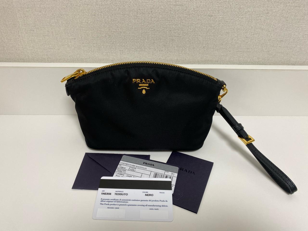 프라다 테수토 나일론 스트랩 파우치 1NE856