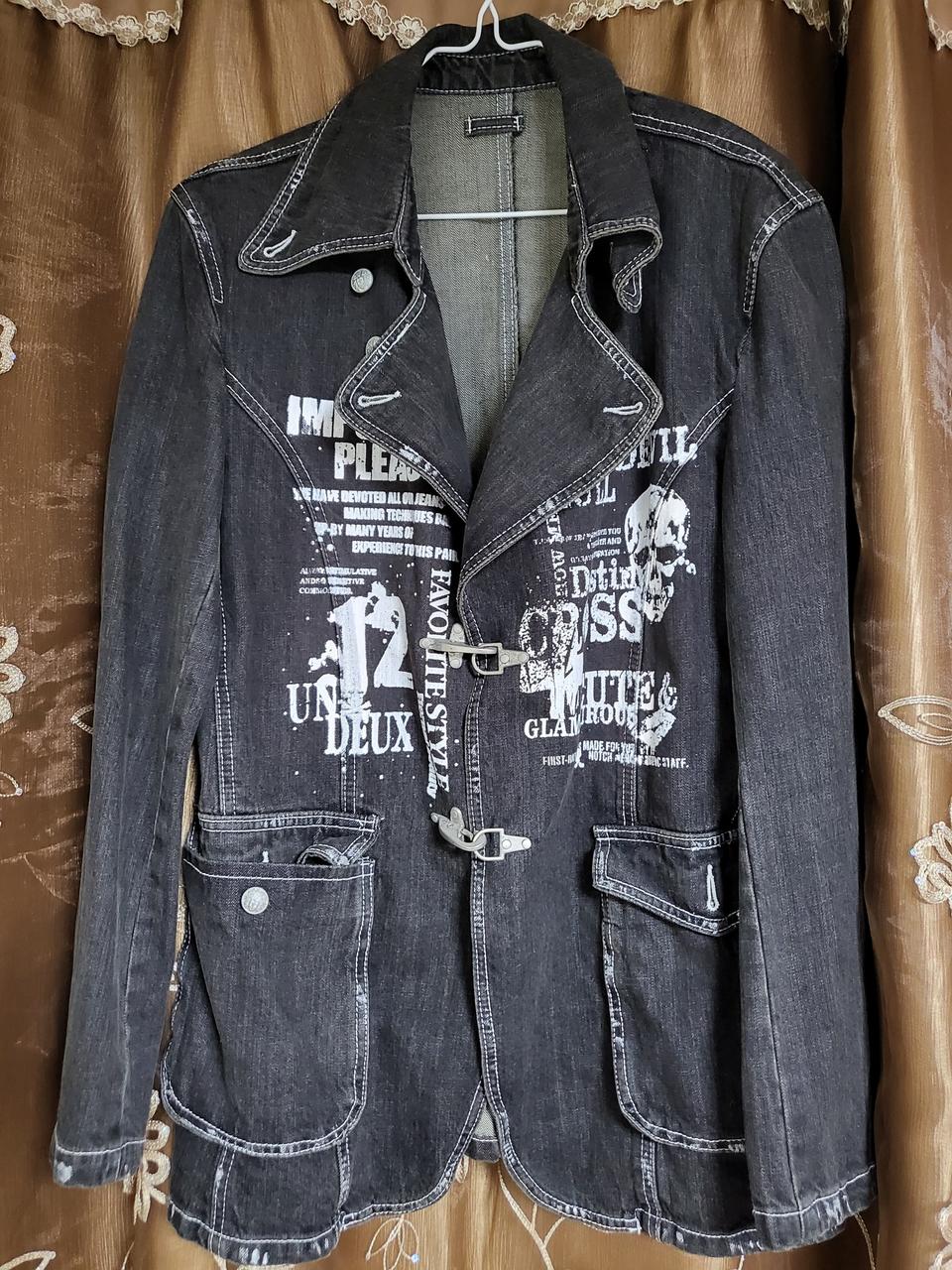 일본판 디자인 블랙진자켓 100사이즈