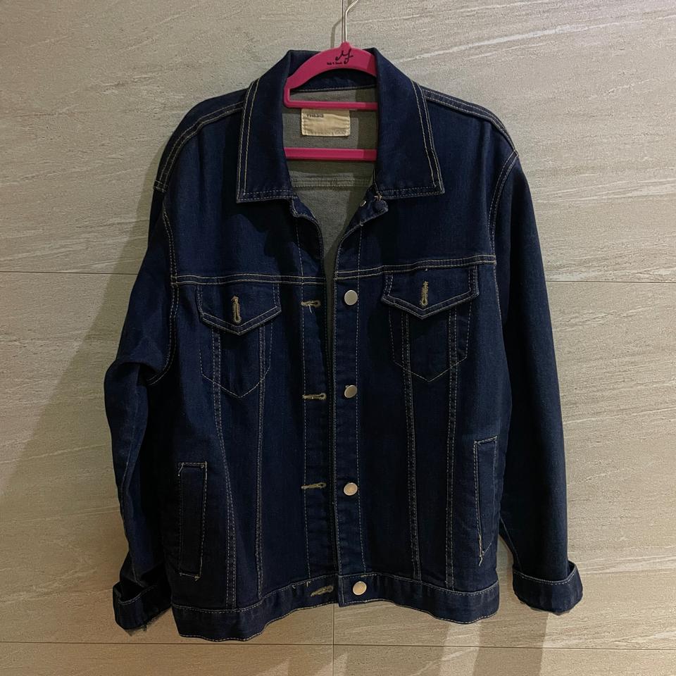 박시 진청 데님 자켓