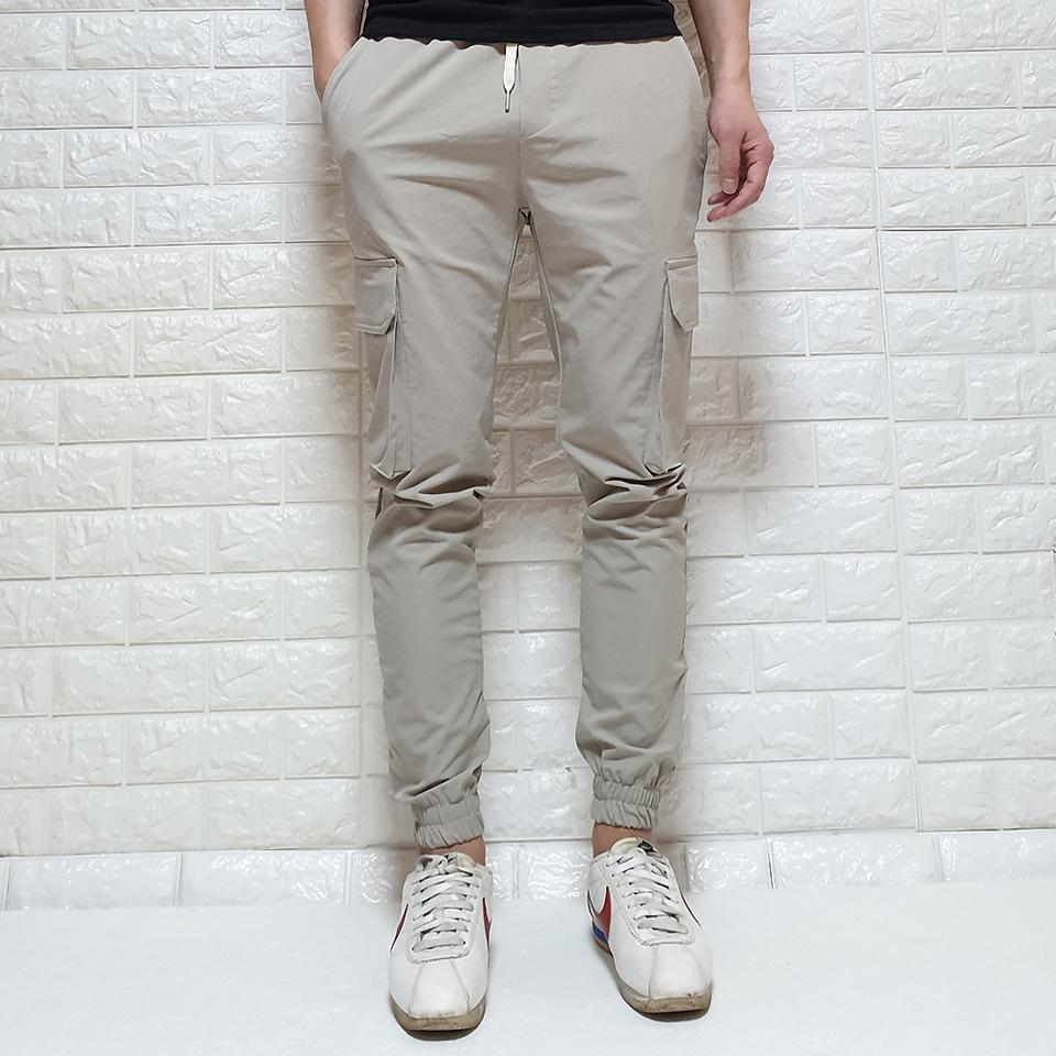 데일리룩 밴딩 스판 카고 조거 츄리닝바지