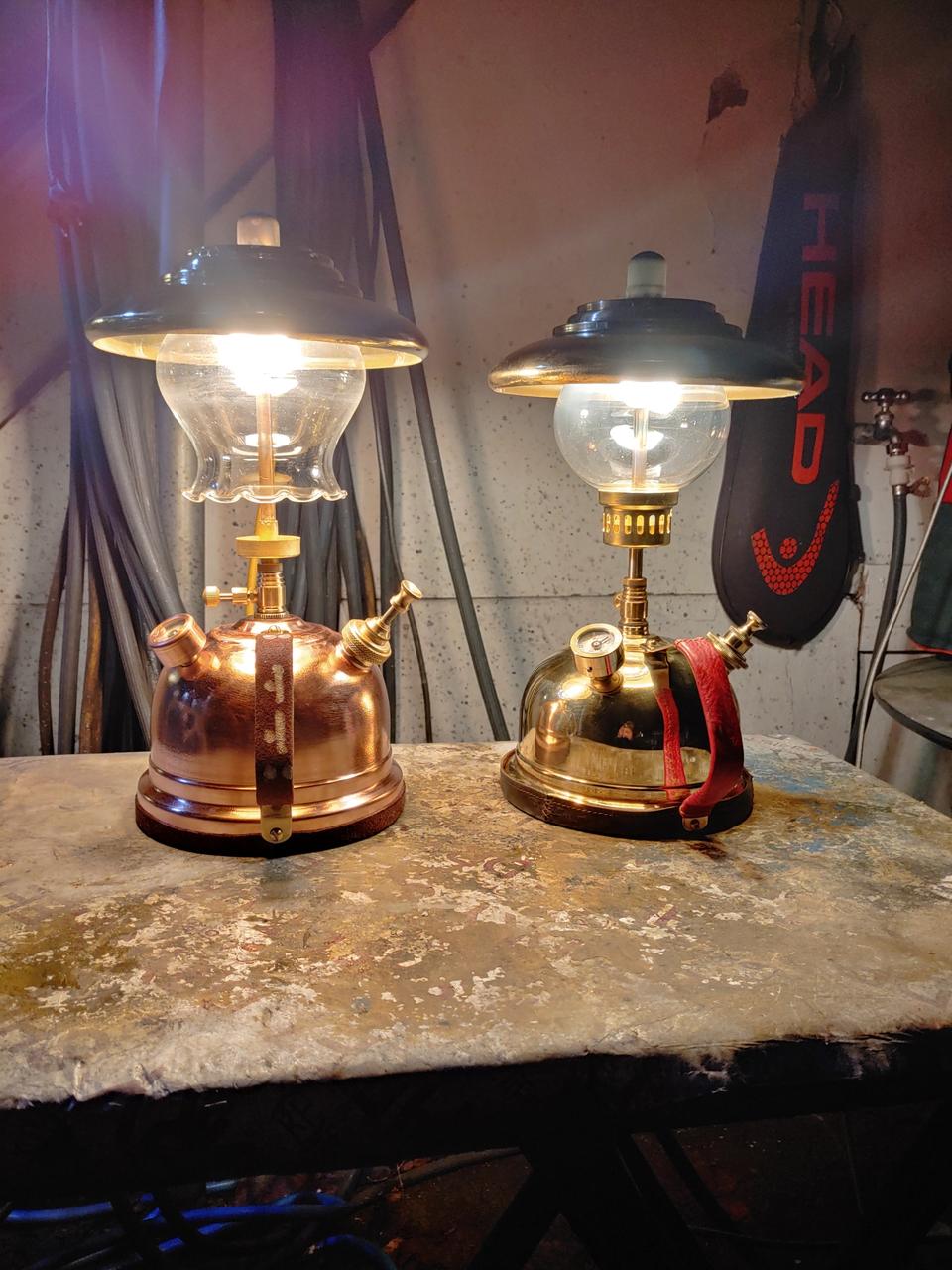황동램프 2개