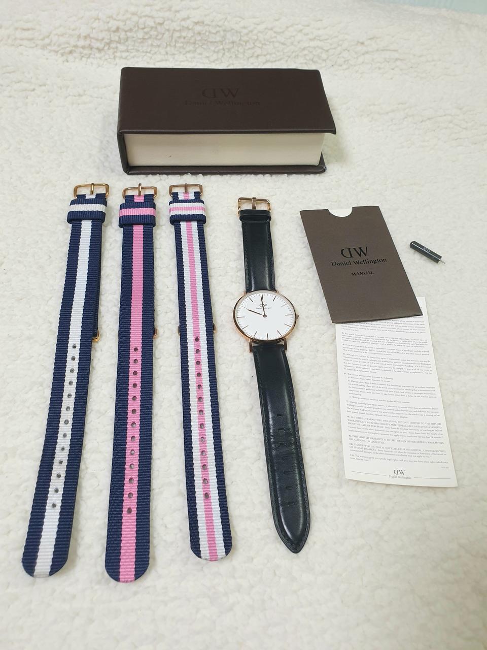 다니엘웰링턴 시계세트(정품 나토밴드 3개포함)