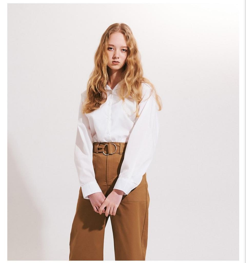 (새상품)베이직카라셔츠아이보리