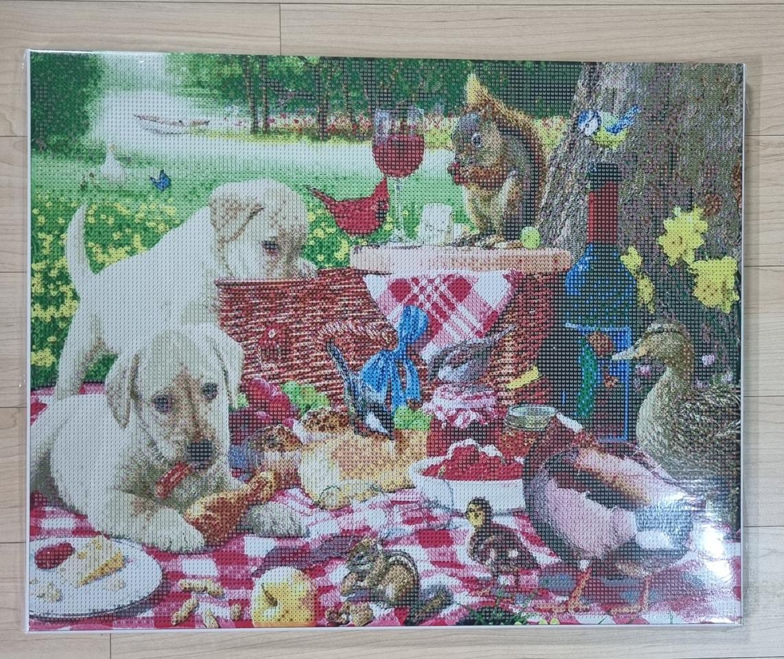 보석 십자수 액자 새상품 (대형41×51)