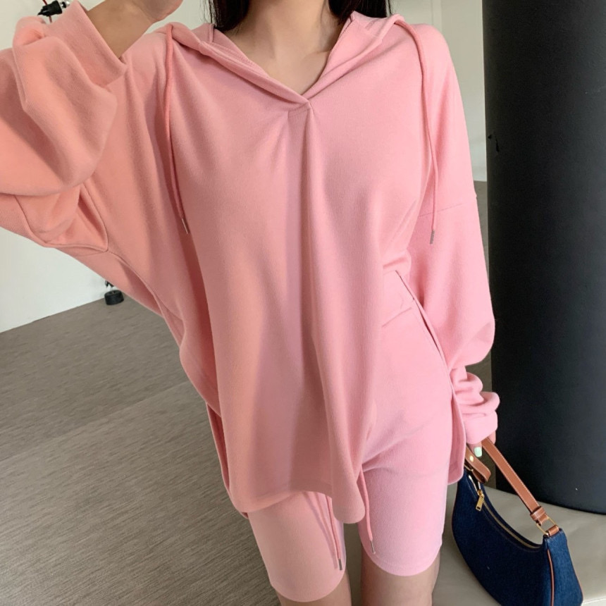 *새상품* 고퀼 리즈 후드 티 [핑크]