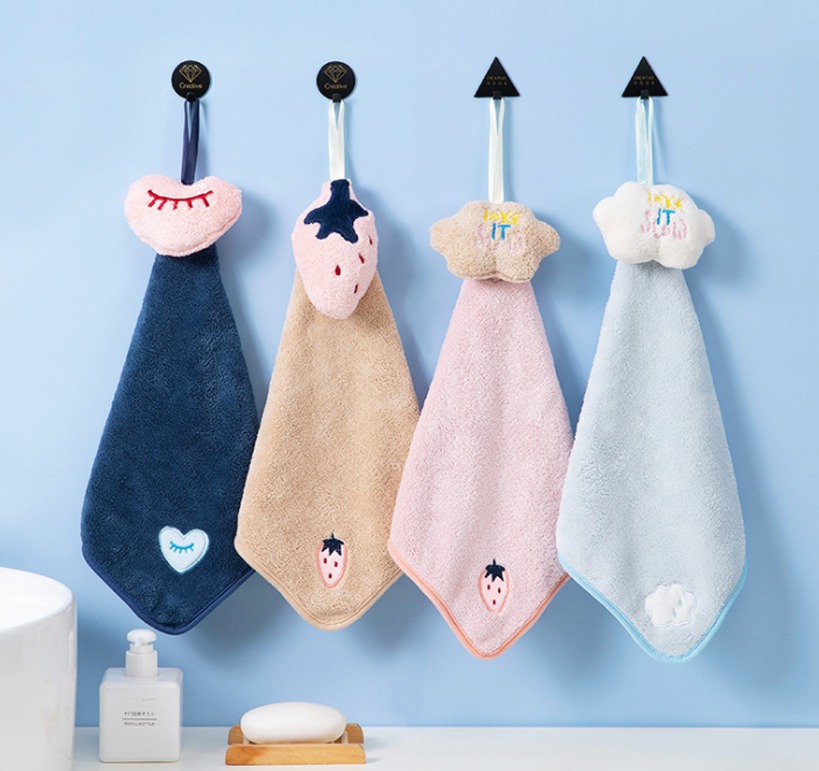 [무료배송]4개세트 주방핸드타올 주방수건 간편수건 조리타올 컵닦는수