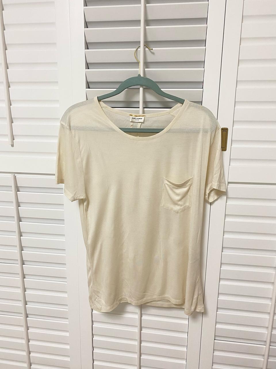 생로랑 실크티셔츠 m 새상품