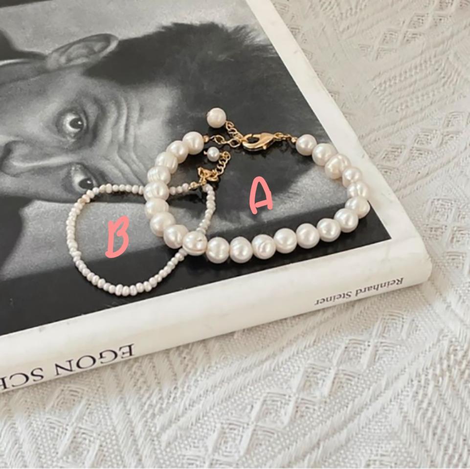 담수 진주 팔찌(새상품)