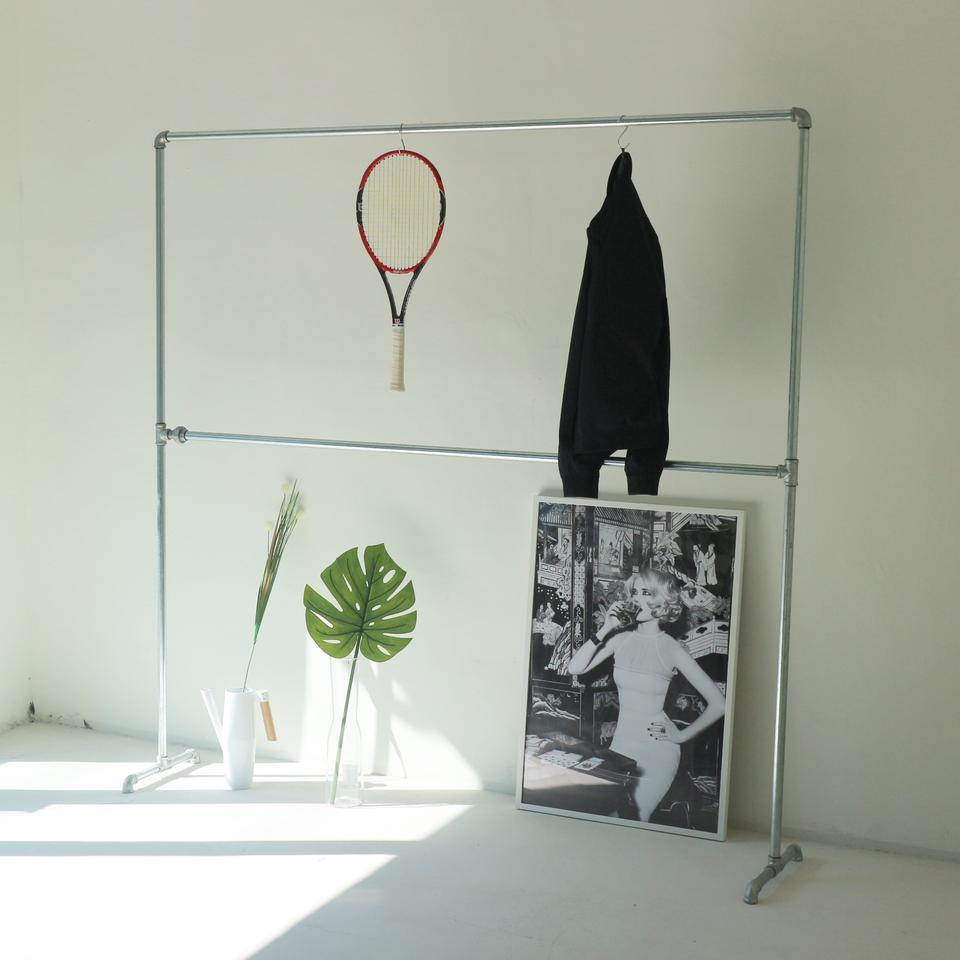 백관 파이프 행거 2단 고정식 창고 이동식 시스템 매장