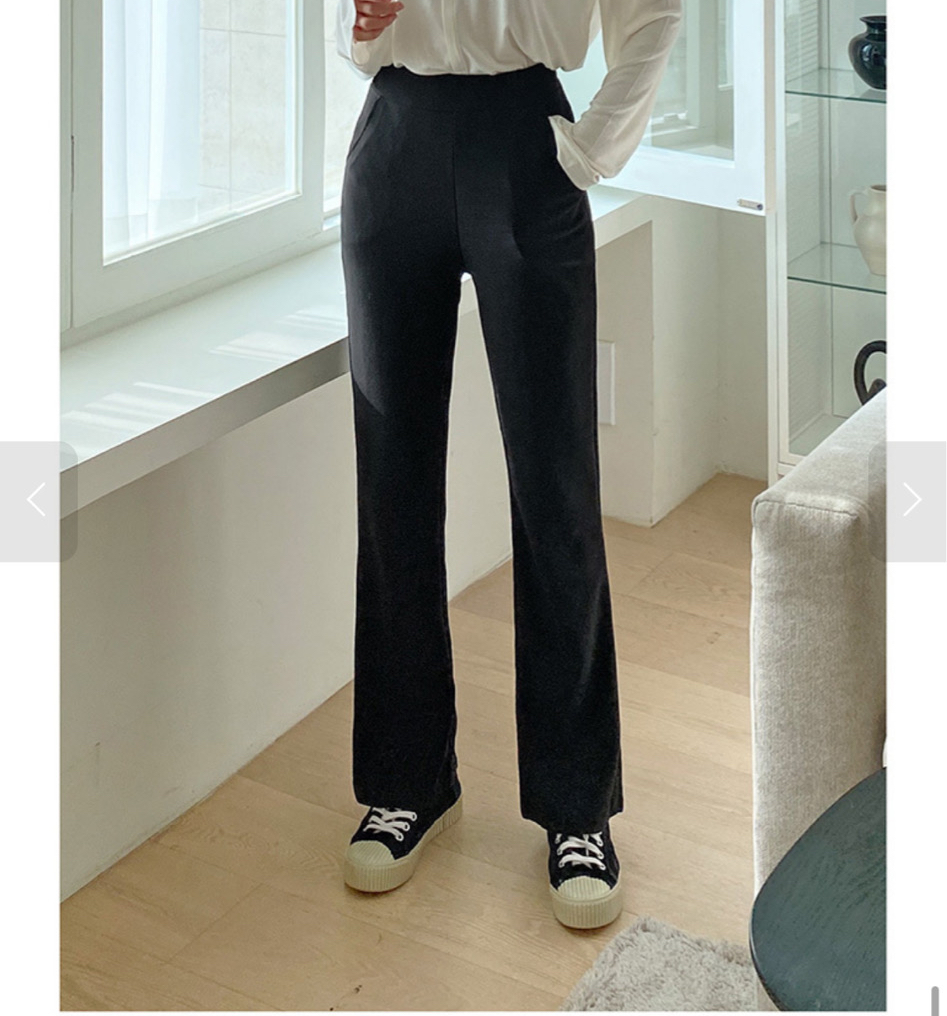 하이웨스트 부츠컷 바지