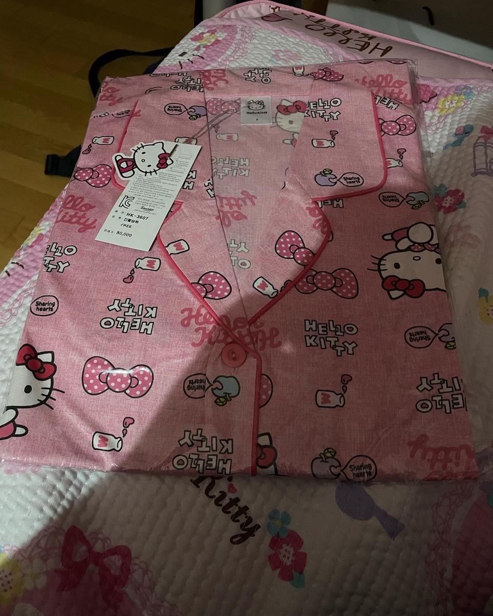 헬로키티 잠옷세트(긴팔상하)