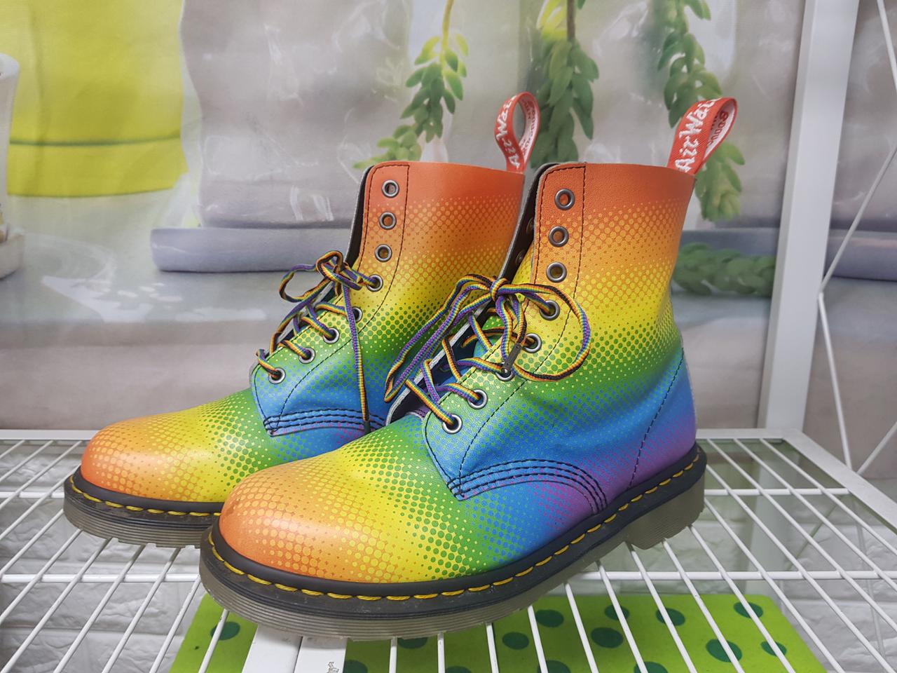 닥터마틴 레인보우 파스칼 프라이드 남성 워커 라이더부츠 (265~270)