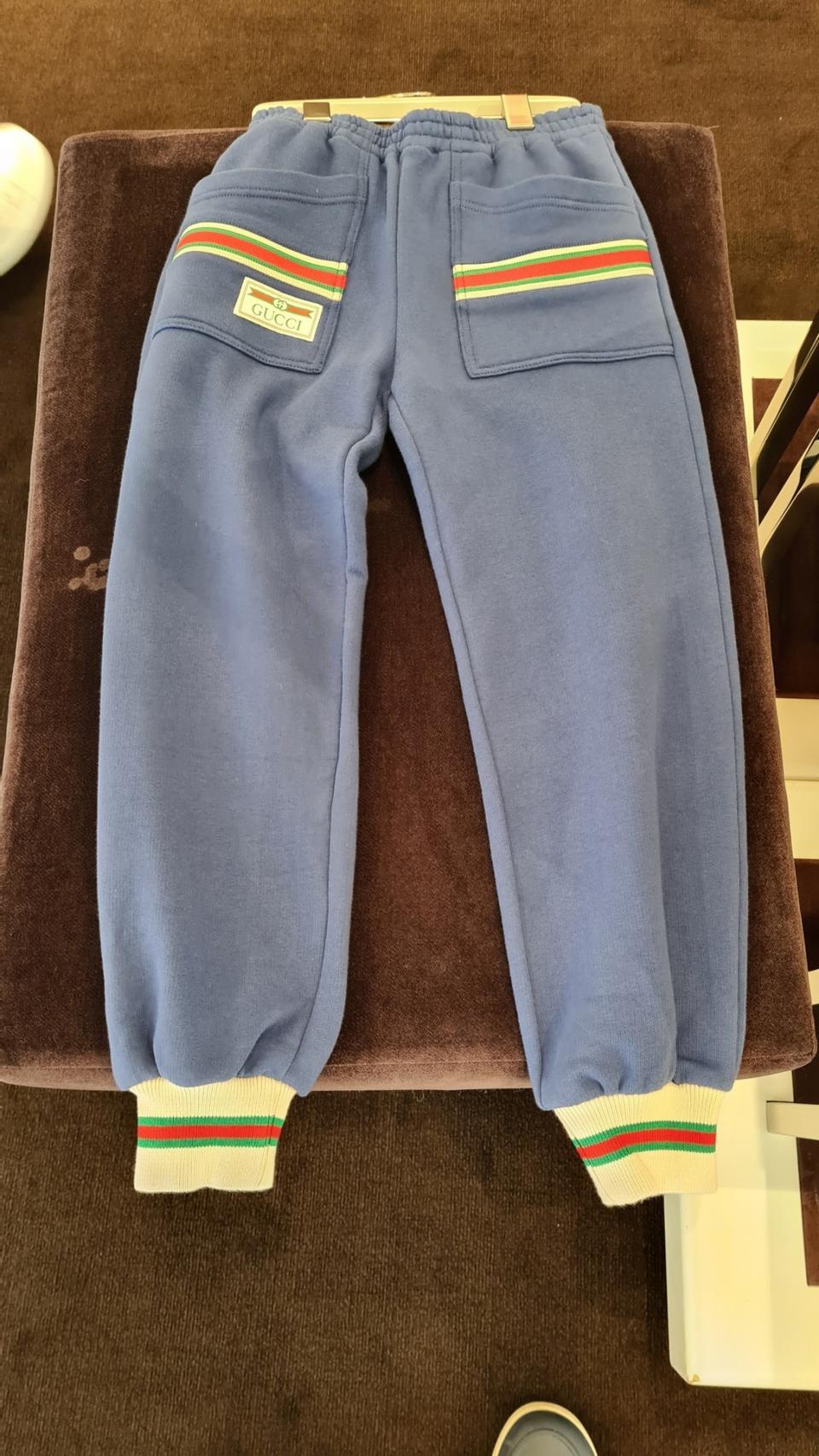 안전 (새상품)구찌키즈삼선팬츠(10y)