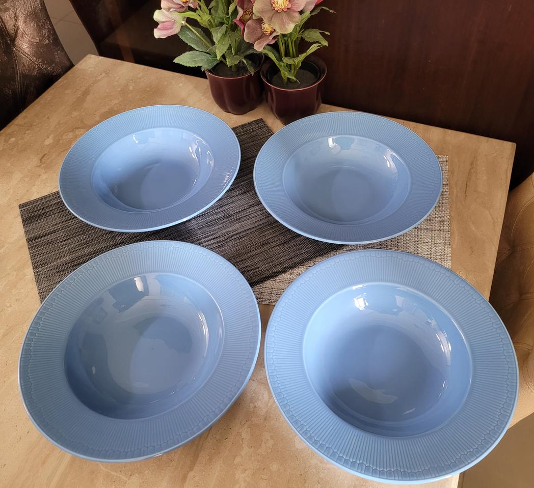 러블리 고급 블루 스파게티그릇 세트