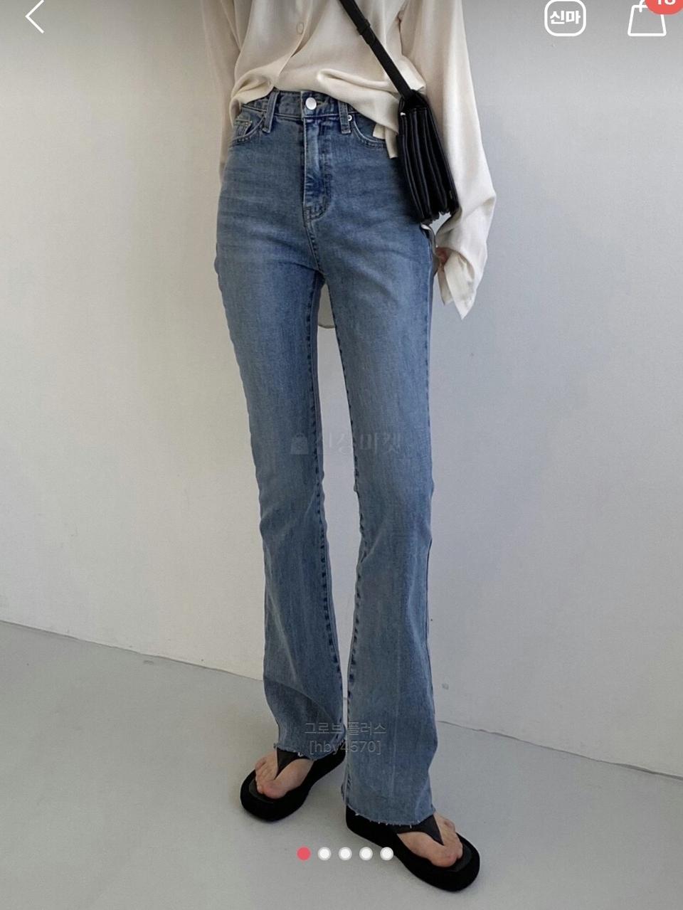 (S) 중청 부츠컷 청바지 데님 팬츠 새제품