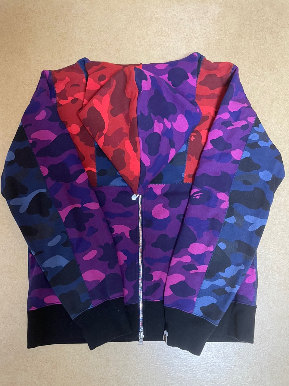 ★당일배송★[정품] 베이프 일본판 베이프믹스후드집업 L 