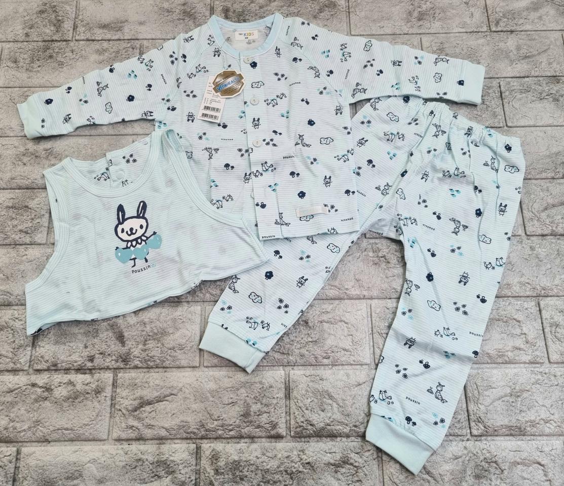 TRY쌍방울 브랜드 유아내의 3종셋트 0~6개월, 12개월