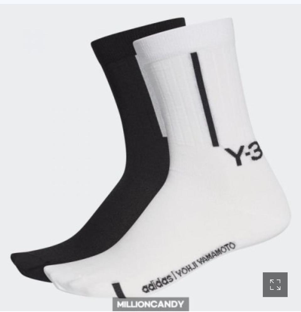 아디다스 Y3 PP 크루삭스 블랙화이트