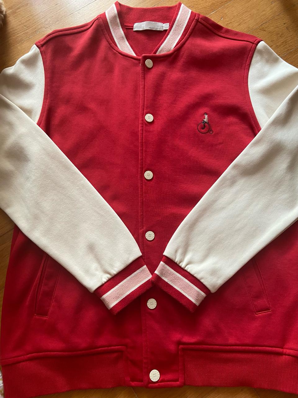 빈폴키즈 레드배색 스타디움 점퍼