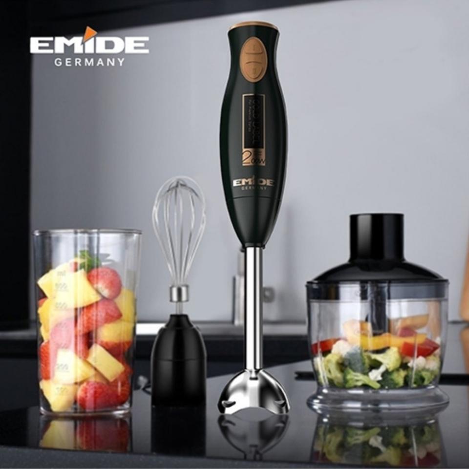 (에미데) 골드라벨 스테인레스 핸드블랜더 4in1 세트