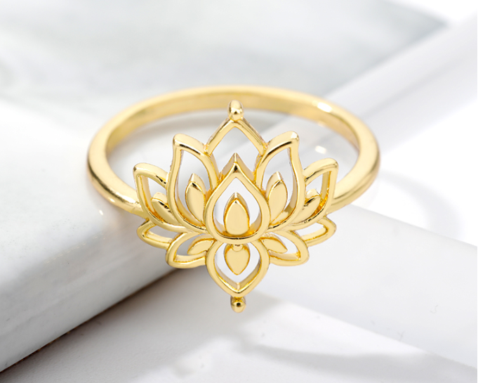 불교 연꽃 반지