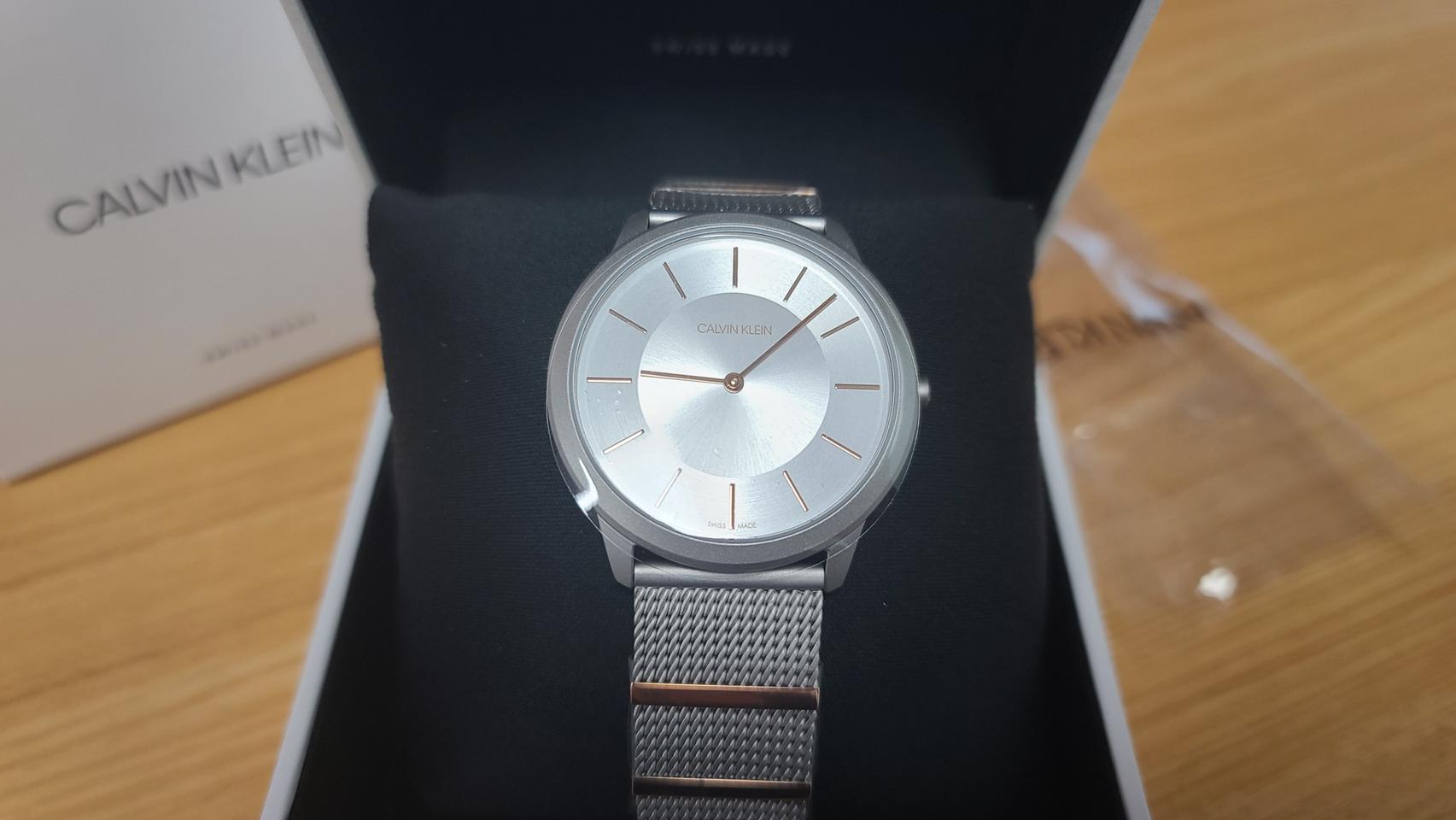 새상품■ CK (캘빈클라인) 실버골드 명품시계 US매장판
