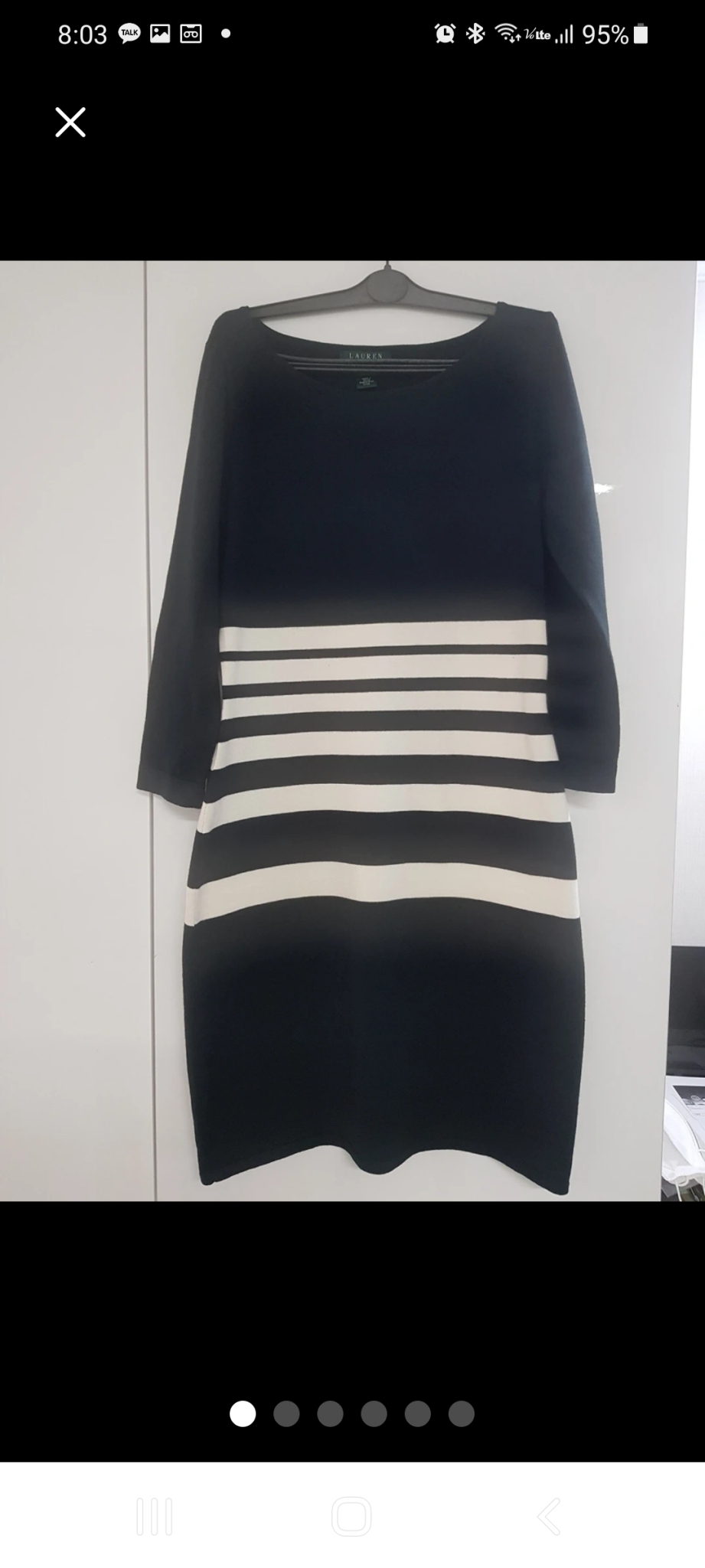 새상품 여성 랄프로렌 니트 원피스 M 66사이즈