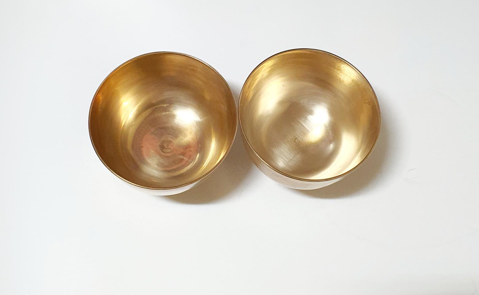 방짜유기그릇 놋그릇 미사용 2p